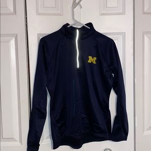 Michigan half zip sweatshirt